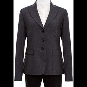 Elie Tahari Pinstripe Wool Montana Blazer Jacket Size 4 Vintage